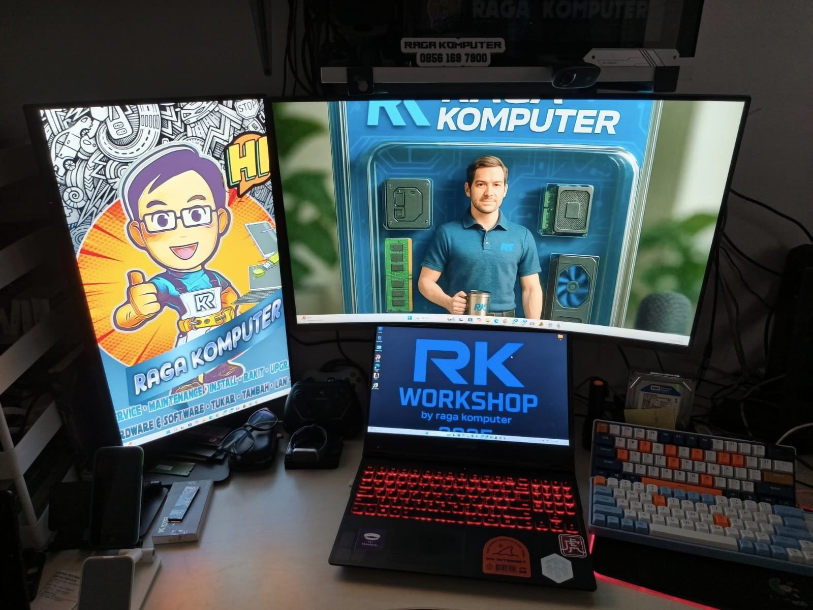 Pengecekan komponen laptop